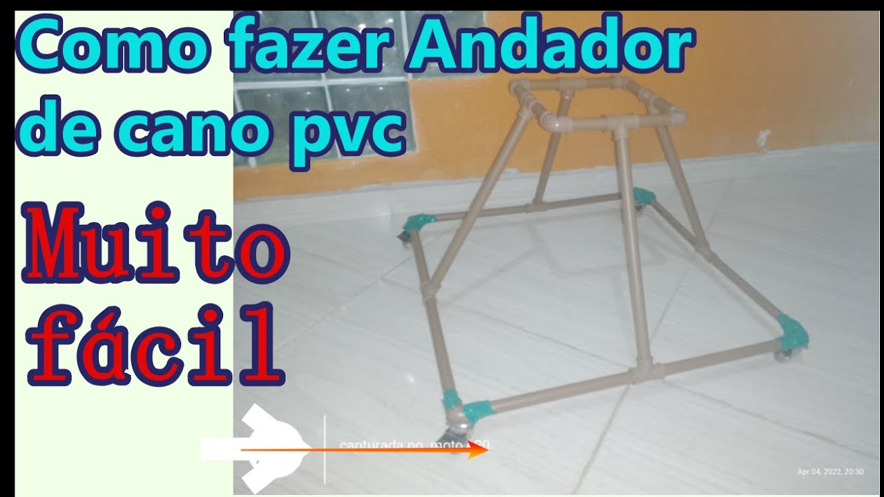Andador de cano pvc Fácil de fazer