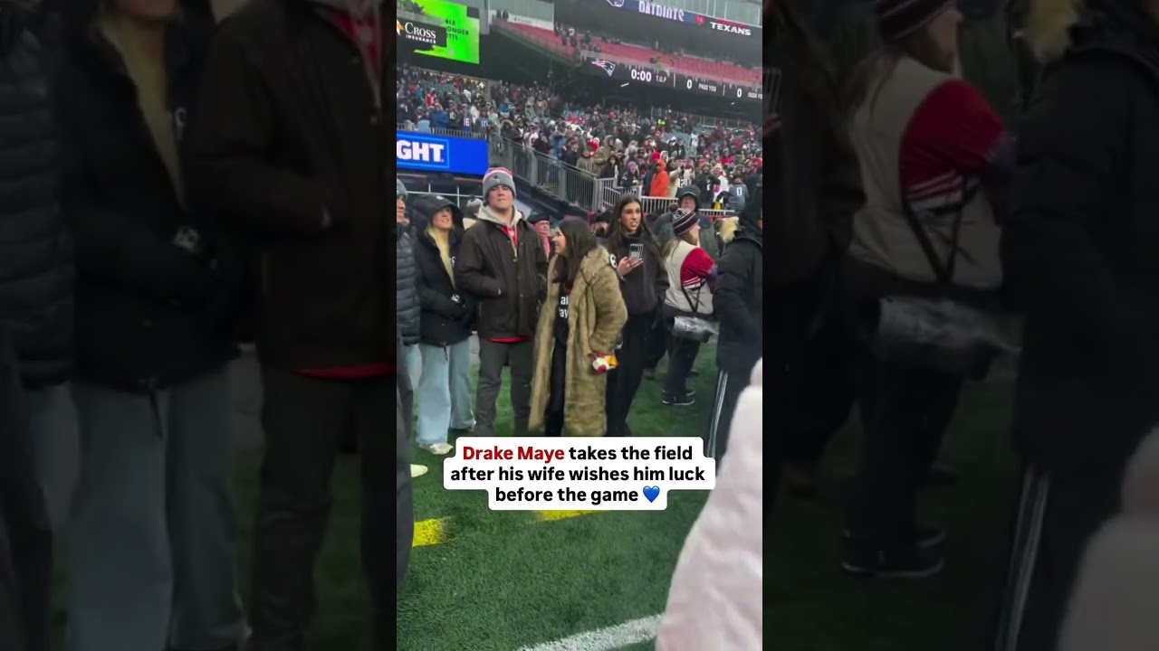 Drake Maye’s wife Ann Michael Maye is wearing an “I ❤️ Drake Maye” shirt CLNS ⚡️