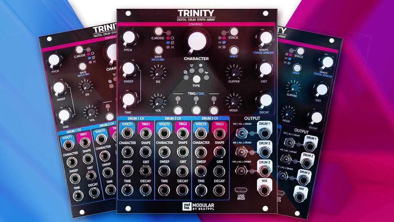 3 Tracks with the Modbap Trinity Drum Synth