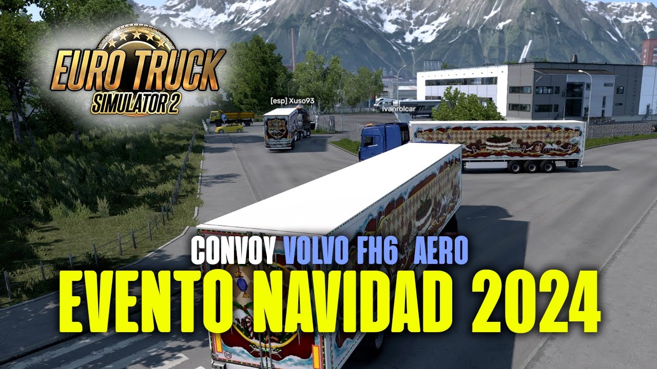 EURO TRUCK 2: Evento Navidad 2024 (Parte 2) - Convoy con el VOLVO FH6 AERO