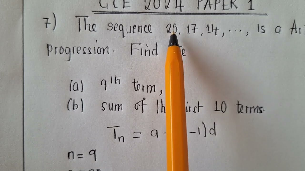 2024 GCE Paper 1 || Part 3 || Arithmetic Progression, Probability of a die || Trigonometry