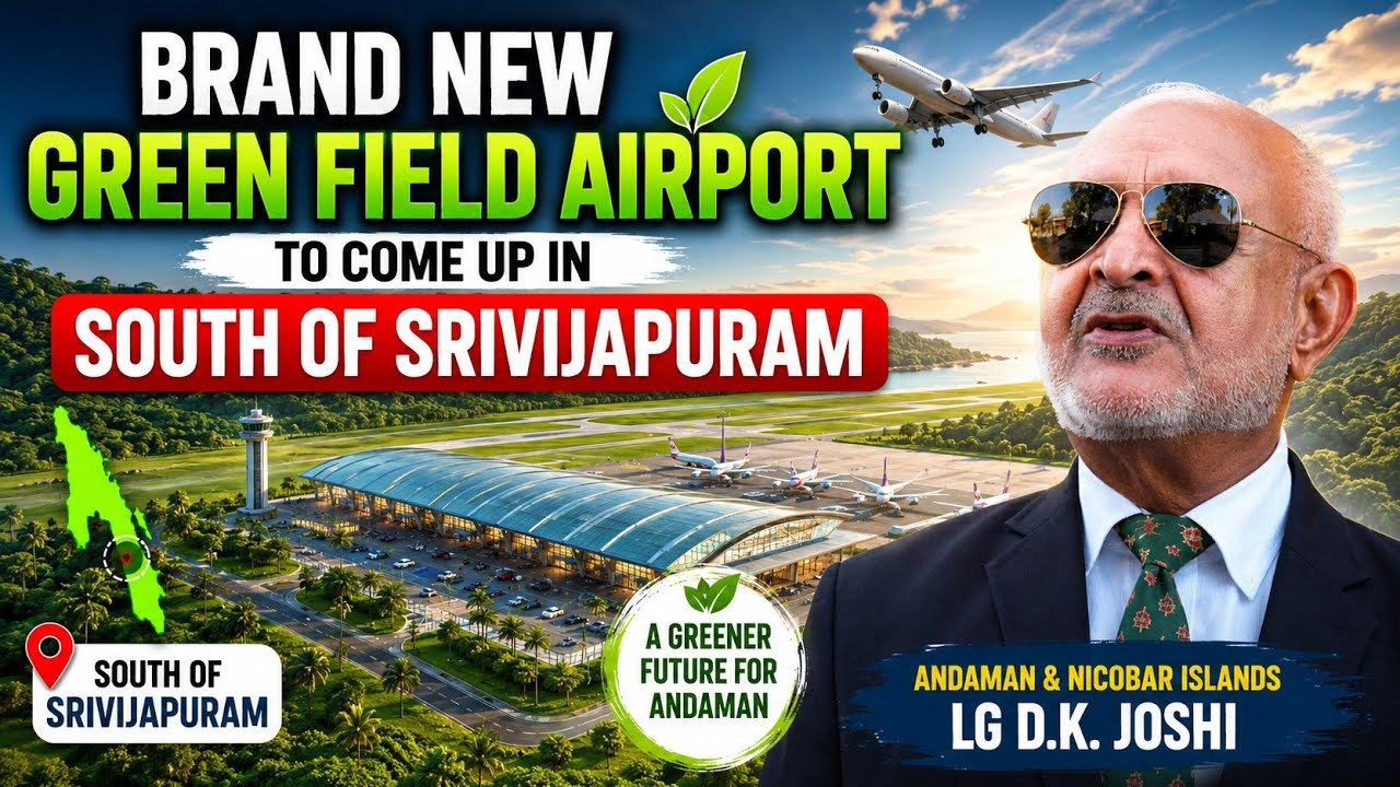 A Brand new green field Airport to come up in south of srivijapuram.