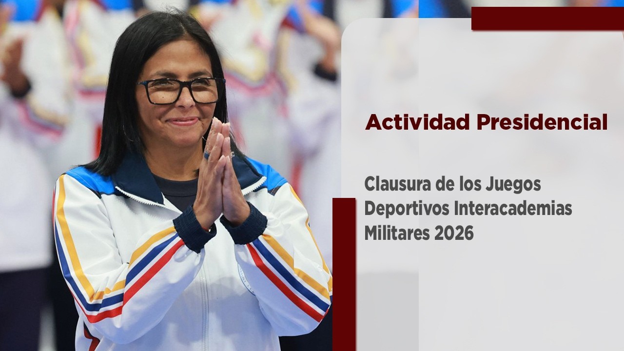 Presidenta (E) Rodríguez asiste a la clausura de los Juegos Deportivos Interacademias Militares 2026