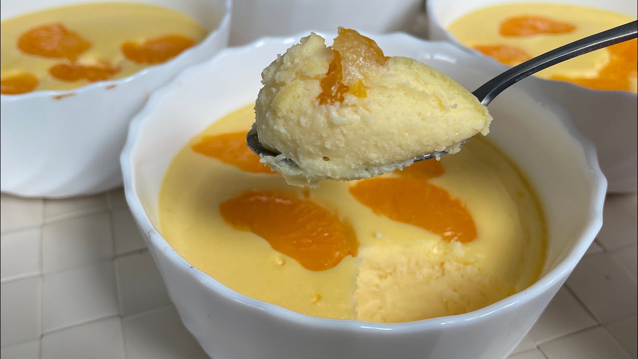 Быстрый творожный десерт! Вкусный десерт с мандаринами! Они тают во рту! Просто вкусно✔