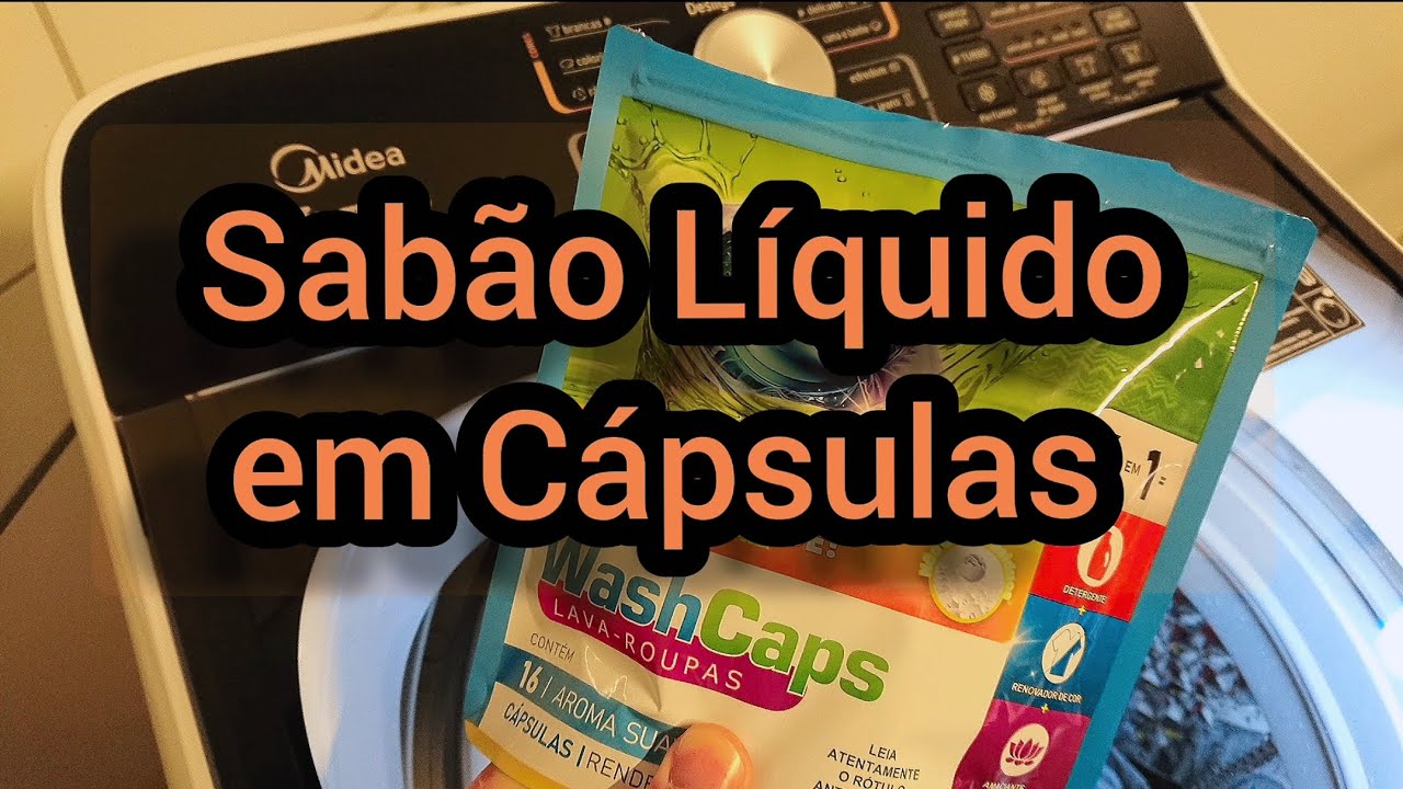 Lan&ccedil;amento! Lava Roupas em C&aacute;psulas WashCaps na M&aacute;quina de Lavar Midea 