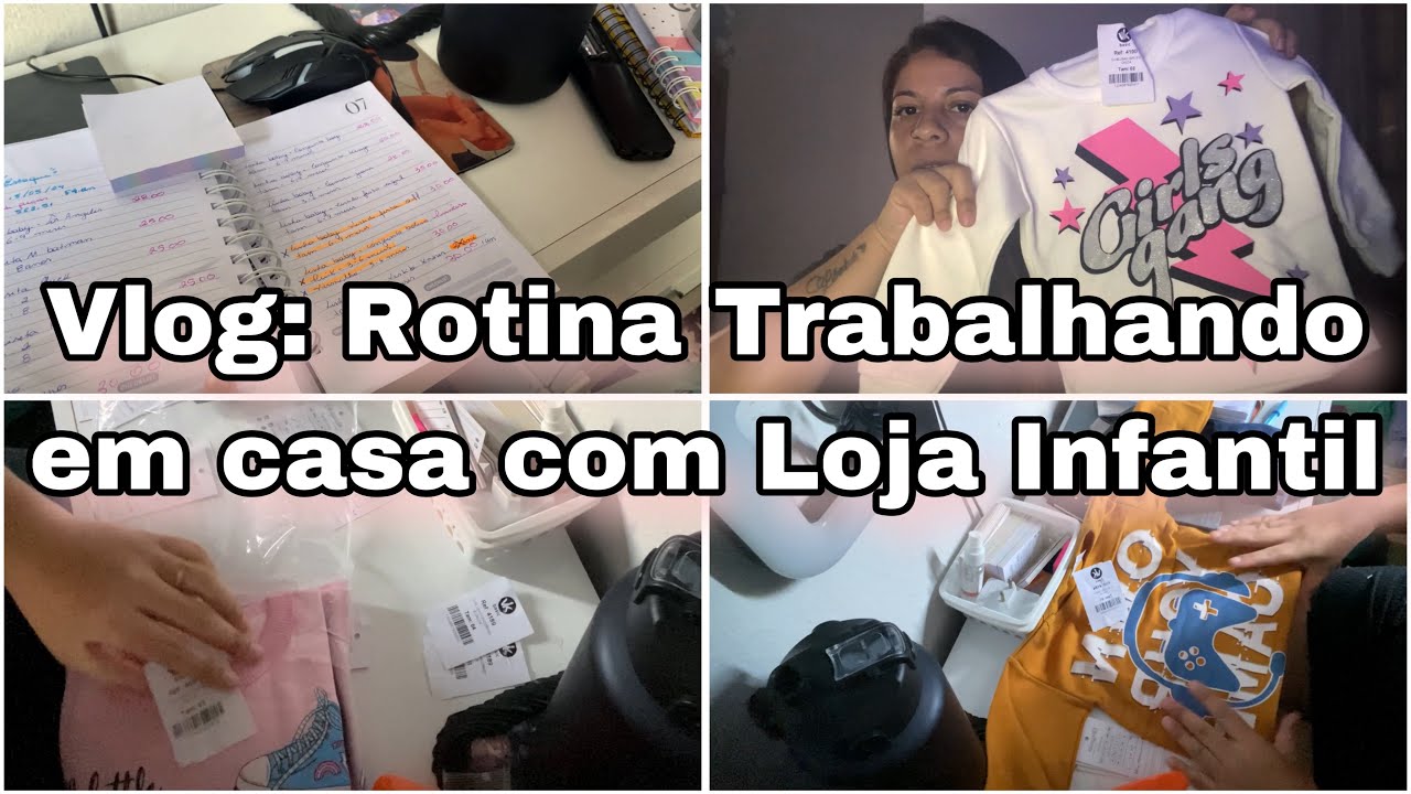 Rotina com Loja Infantil Online em Casa | 