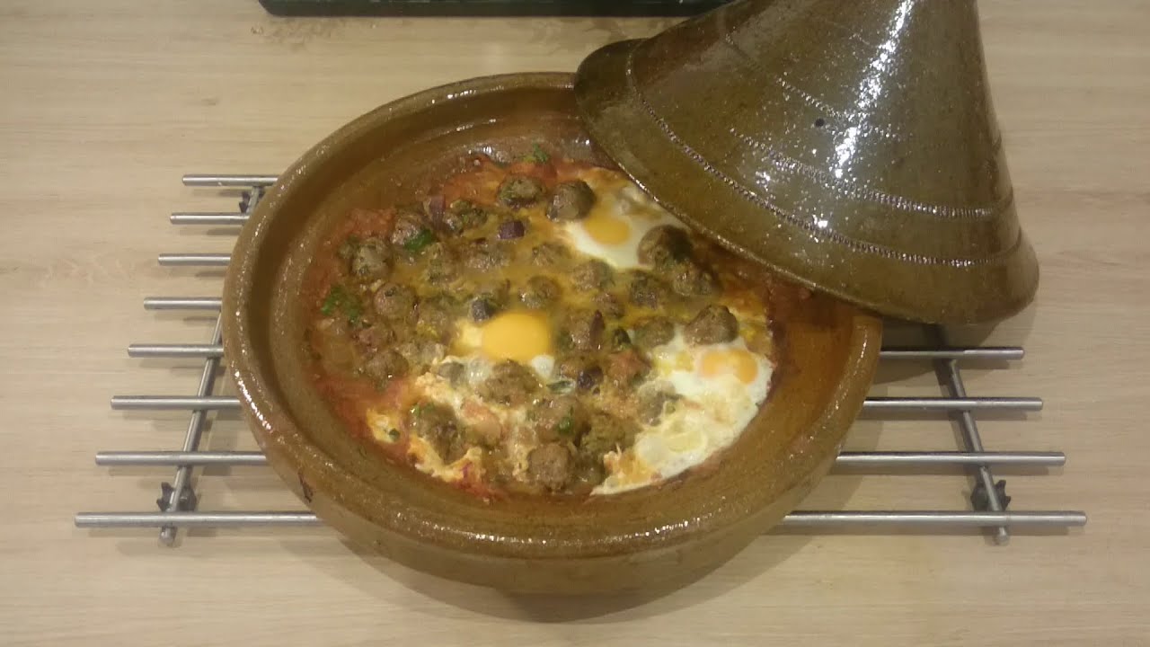 Tajine de kefta aux oeufs