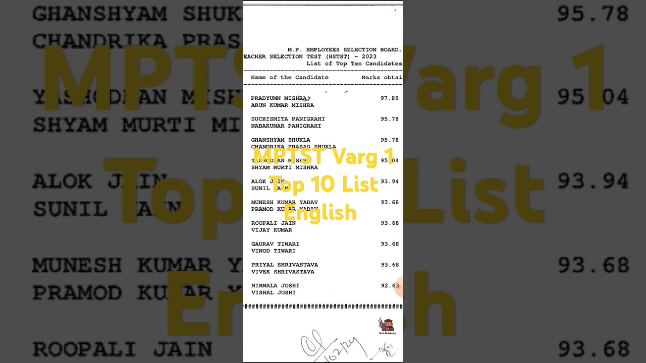 MPTST grade 1 English Top10 List #topper #mptet #mptetgrade1#mptetgrade2 #teaching #teacher #school