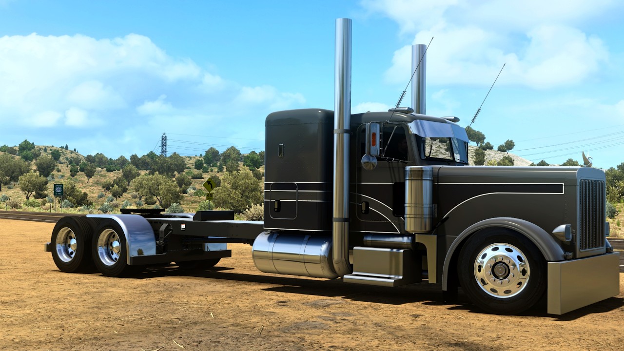 American Truck Simulator Custom Peterbilt 379 Massive 10 Inch Stacks+ 500HP C15
