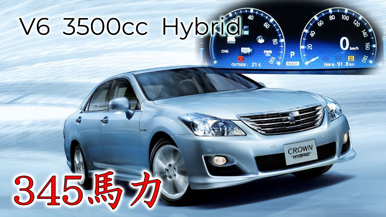 200系 クラウン ハイブリッド (GWS204) フル加速 | V6 3.5Lの実力を体感！巡航回転数あり　V6 3.5L Hybrid TOYOTA GWS204