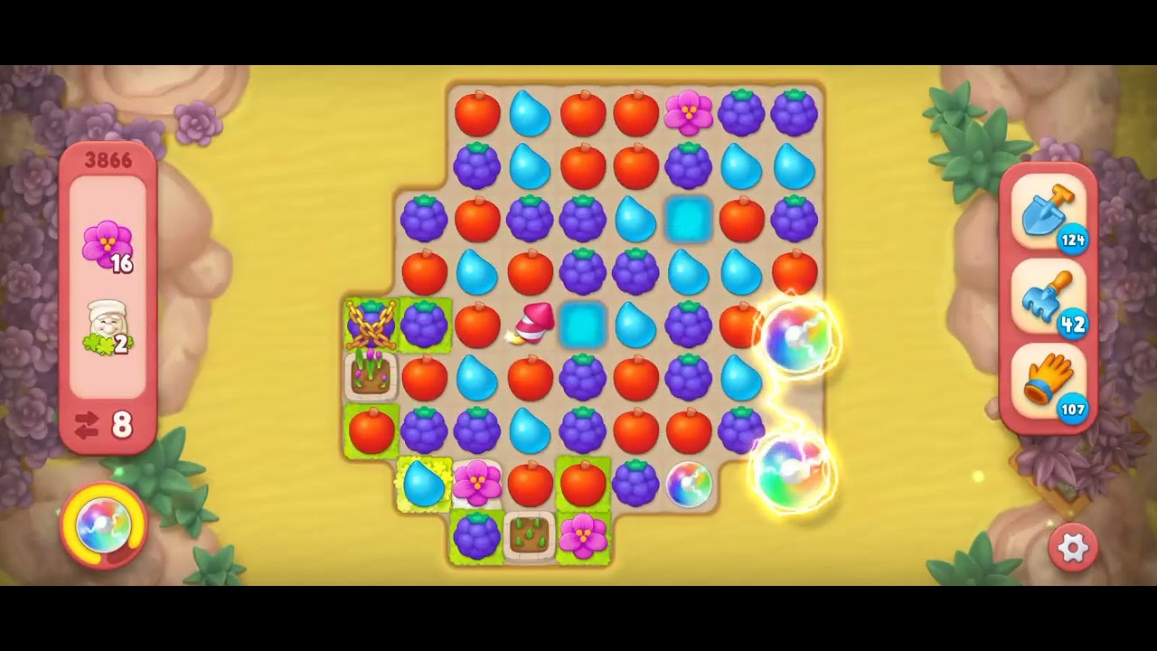 Gardenscapes Level 3866 [Hard Level] #androidgamesplay #gardenscapesgameplay #viralvideo #tranding