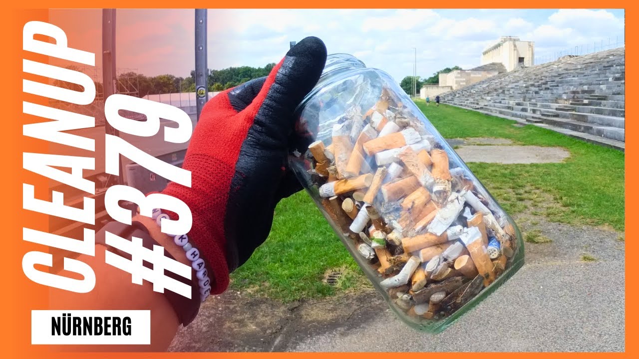 Cleanup #379 | 300 Zigarettenstummel an der Steintribüne in Nürnberg
