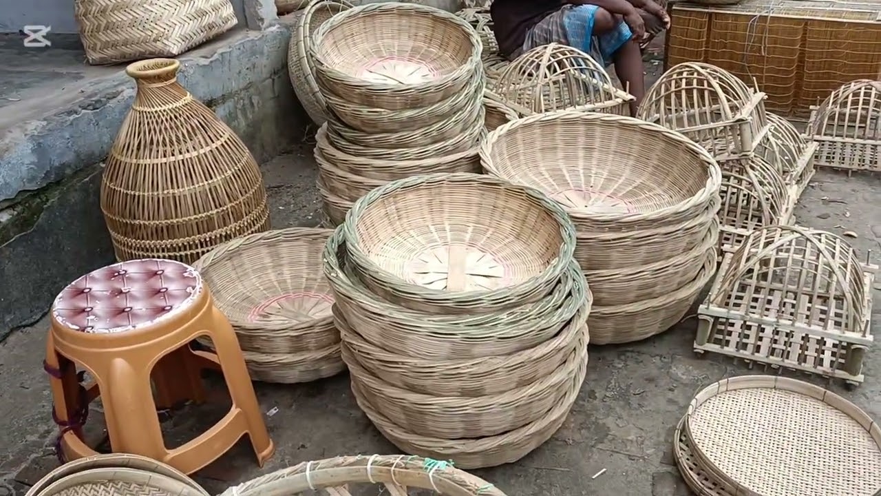 বাঁশের তৈরি এক বিশাল বড় পাইকারি হাট পুরো হাটের ভিডিও দেখুন