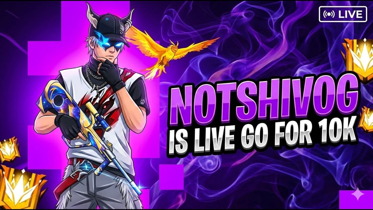 NOTSHIVOG IS LIVE NOW 🔴 1 v 20 CUSTOM #freefire #shortviral #shortfeed #trending #shortfeed