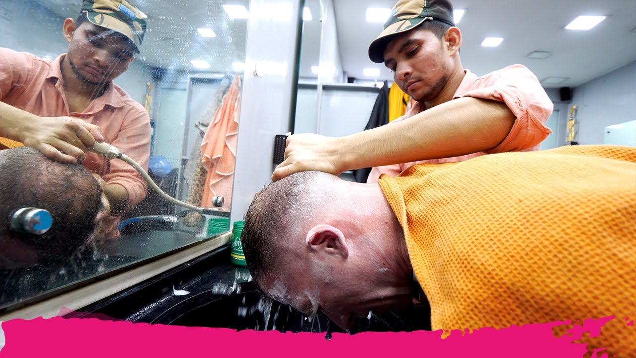 ИДЕАЛЬНАЯ индийская стрижка 5.0 в Кожикоде — полное бритье и массаж | Керала, Индия