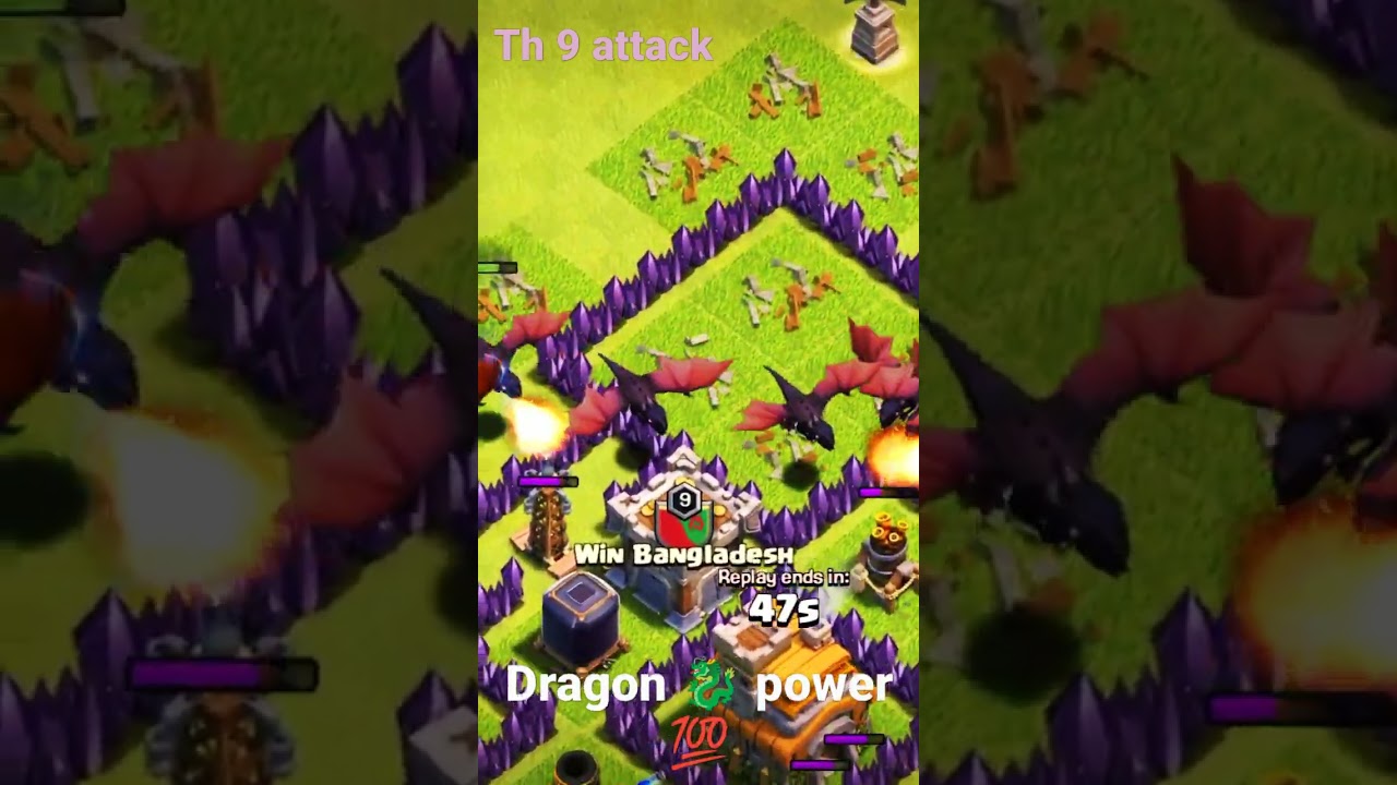 th 7 attack with dragon 🐉 || very rare army 💪💯