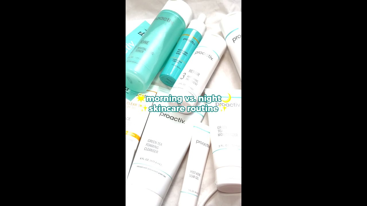 ☀️Morning vs. 🌙 Night Skincare Routine