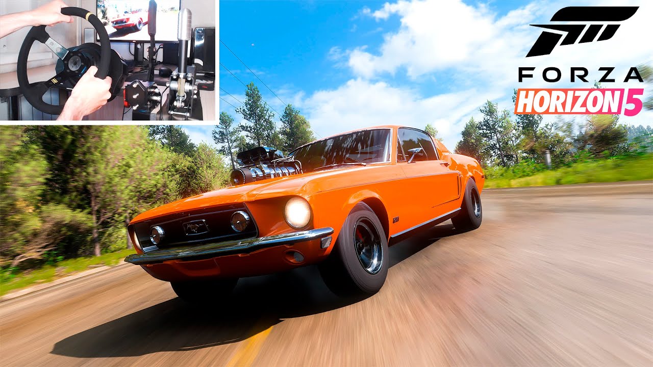 TUNING DRIFT 1968 Ford Mustang GT 2+2 Fastback Forza Horizon 5 Thrustmaster T300