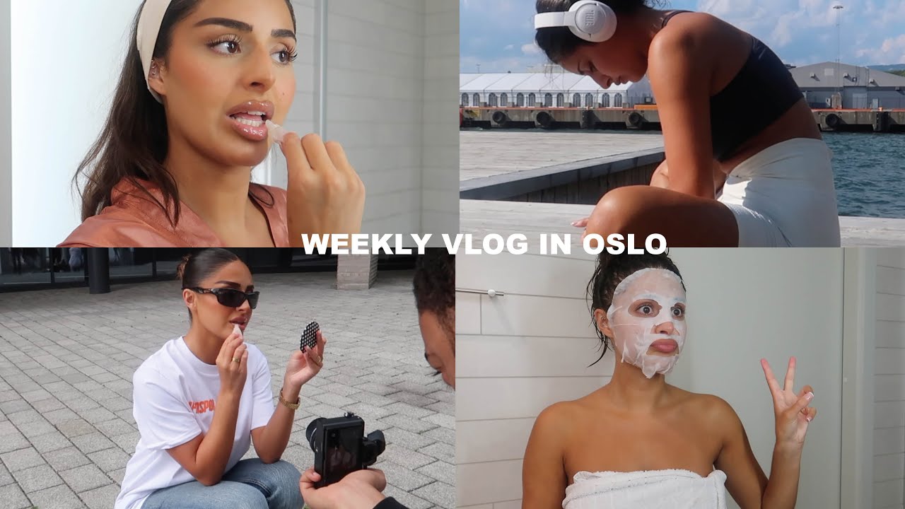 weekly vlog in Oslo ♡ going to the gym, grwm, shoot, nightlife, hair wash routine
