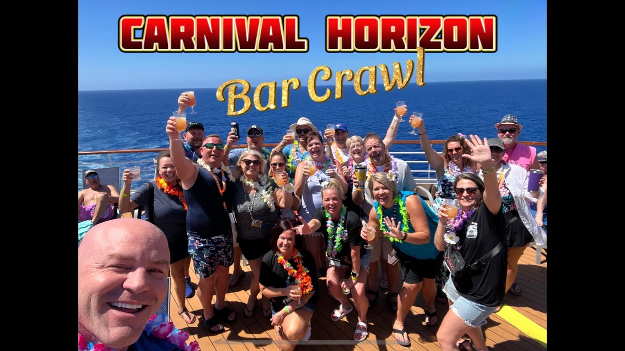 CARNIVAL HORIZON COACH CRUISE BAR CRAWL #pubcrawl #party #cruiseevents #drinks #carnivalhorizon