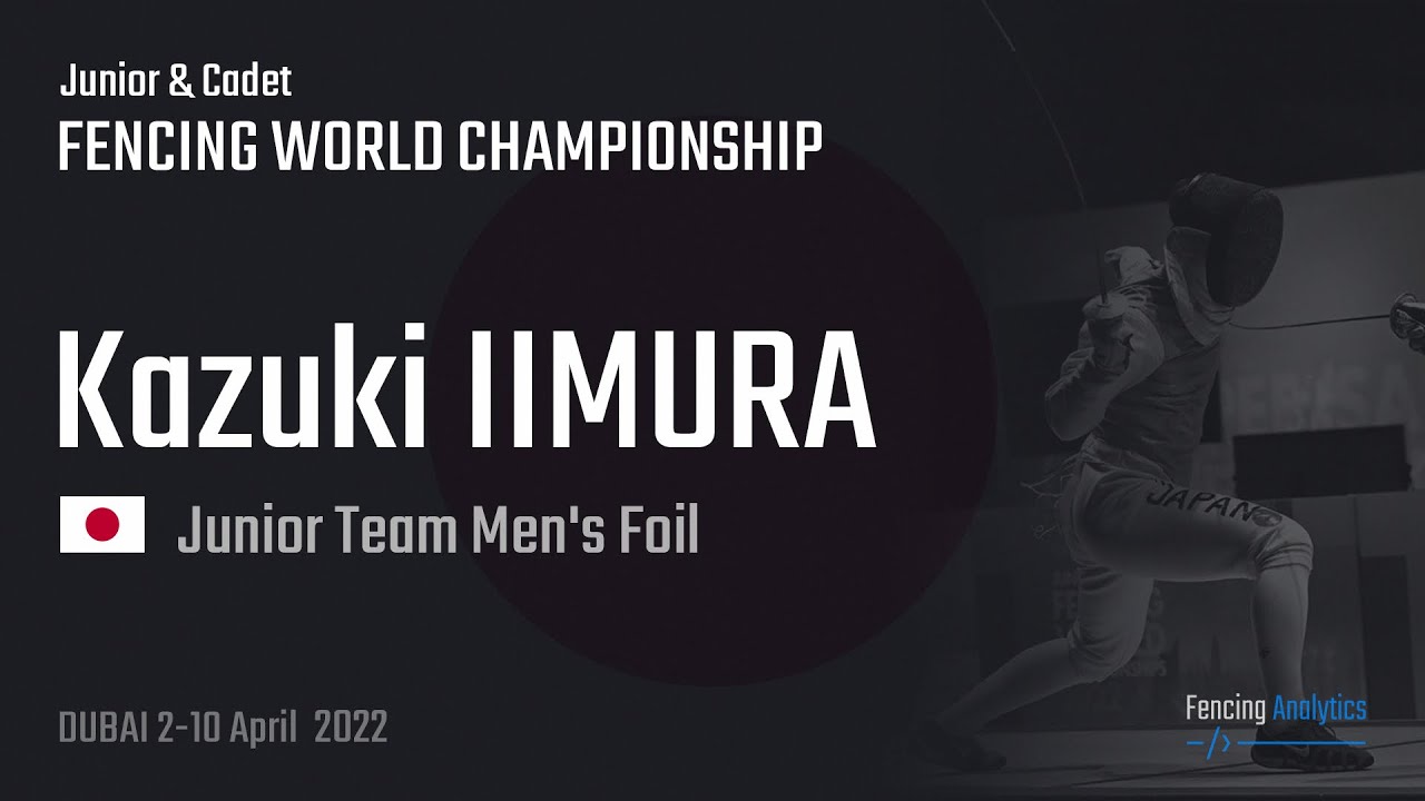Kazuki IIMURA. Junior & Cadet World Championships Dubai 2022.