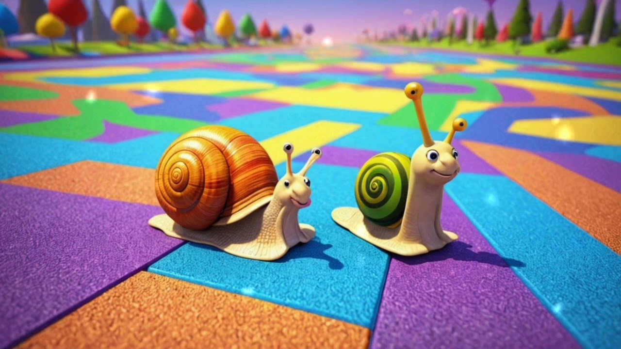 Snail on the Color Road – A Slow and Silly Rainbow Journey Song for Kids