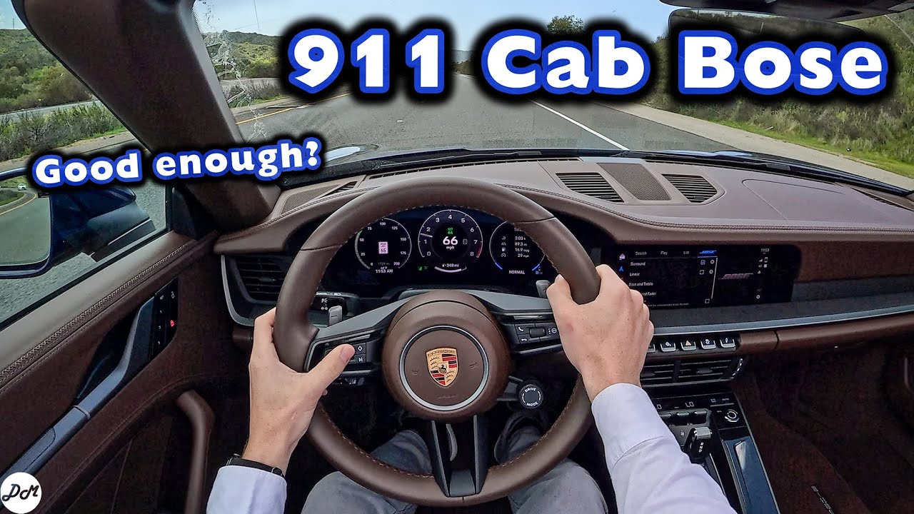 2025 Porsche 911 Carrera Cabriolet – Bose 12-speaker Sound System Review
