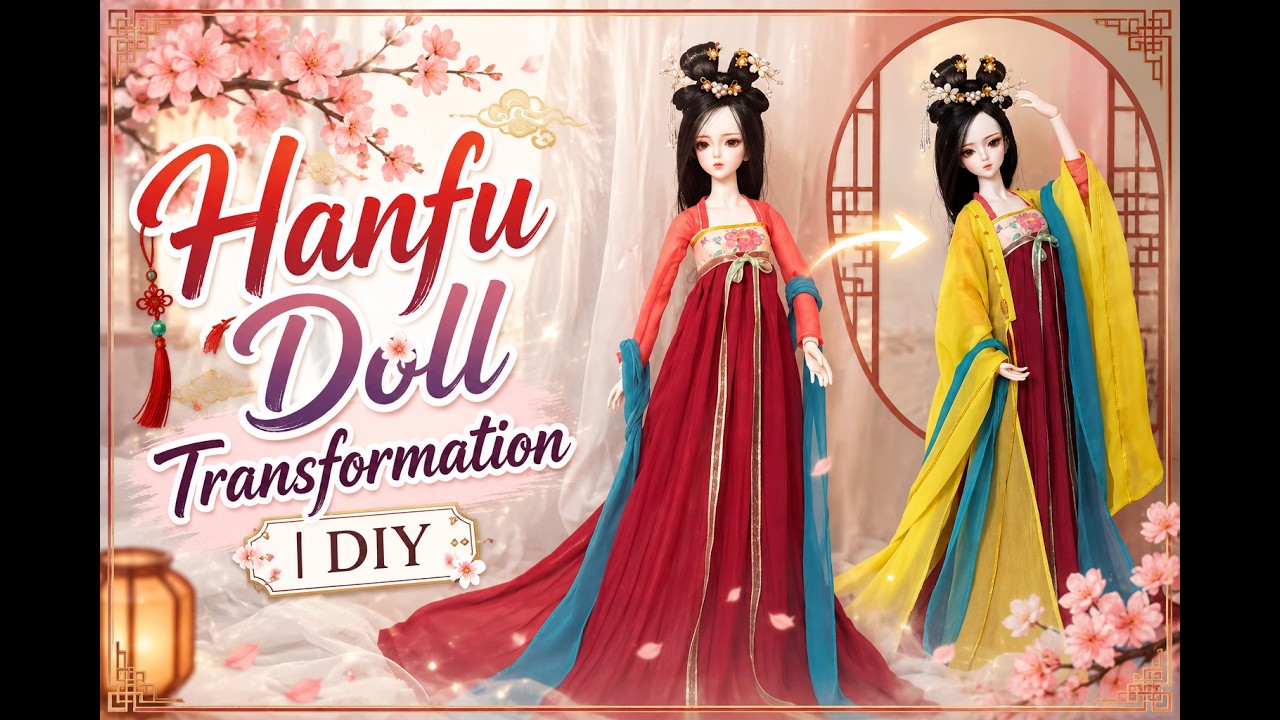 Diy dolls Dress 💖Make dolls CLOTHES Chinese ancient and more