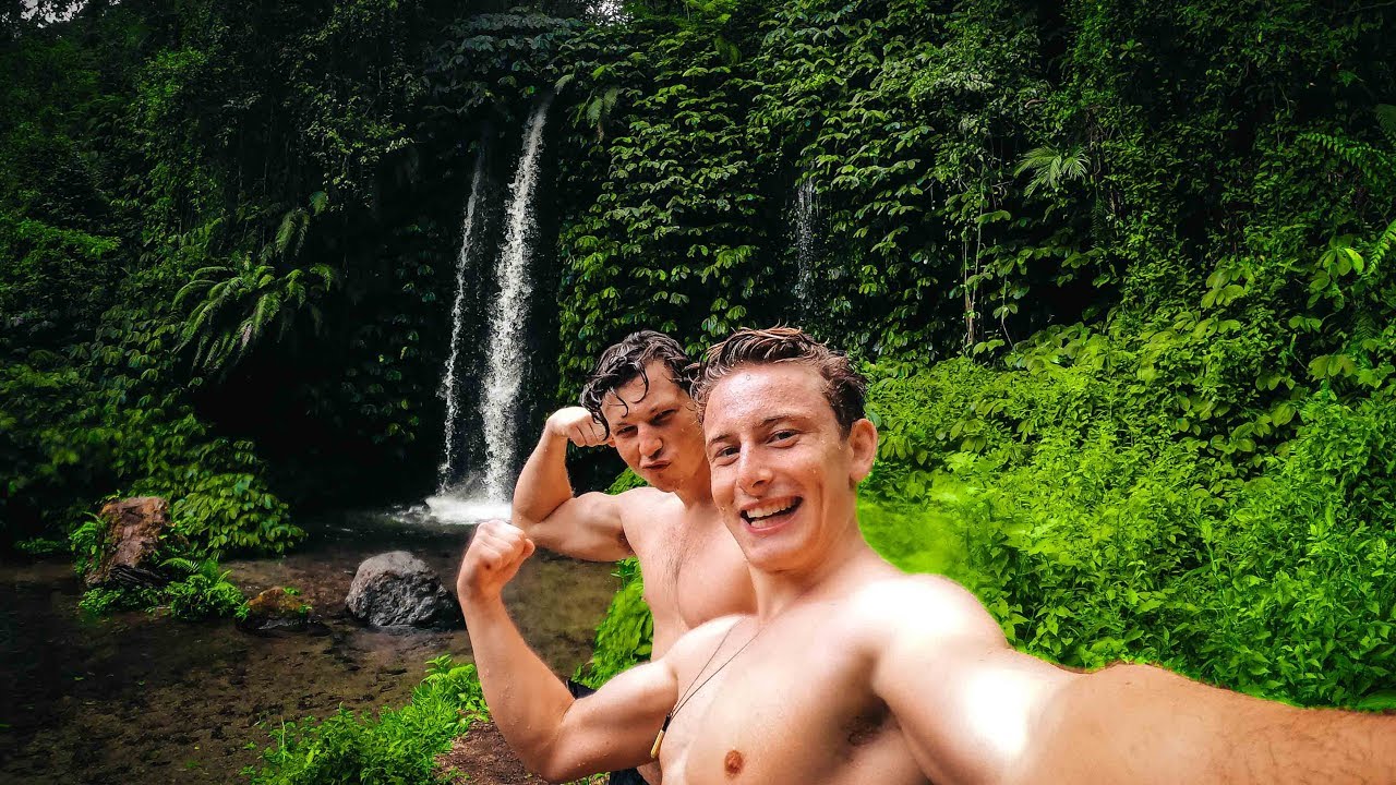 EXPLORING THE JUNGLE WATERFALLS OF RINJANI! | VLOG 23