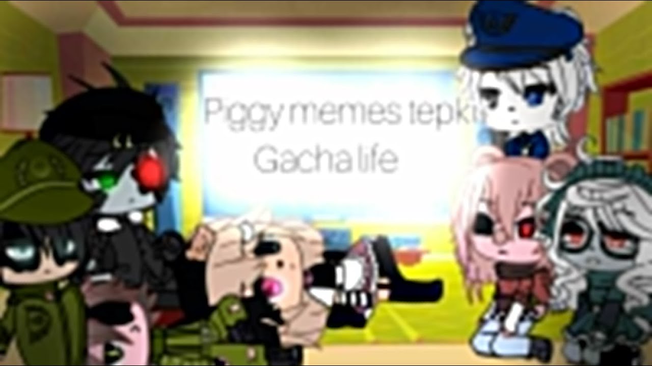 °Piggy memes tepki gacha life° ft:Penny,Sheepy,Robby,Mousy,Poley,Torcher ve Soldier.