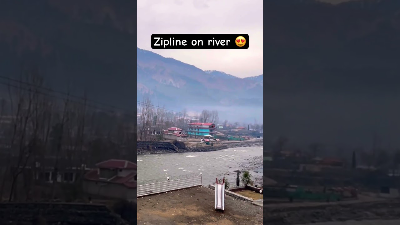 Zipline on river Kunhar #kunhar #river #nature #travel #shogran #mountains