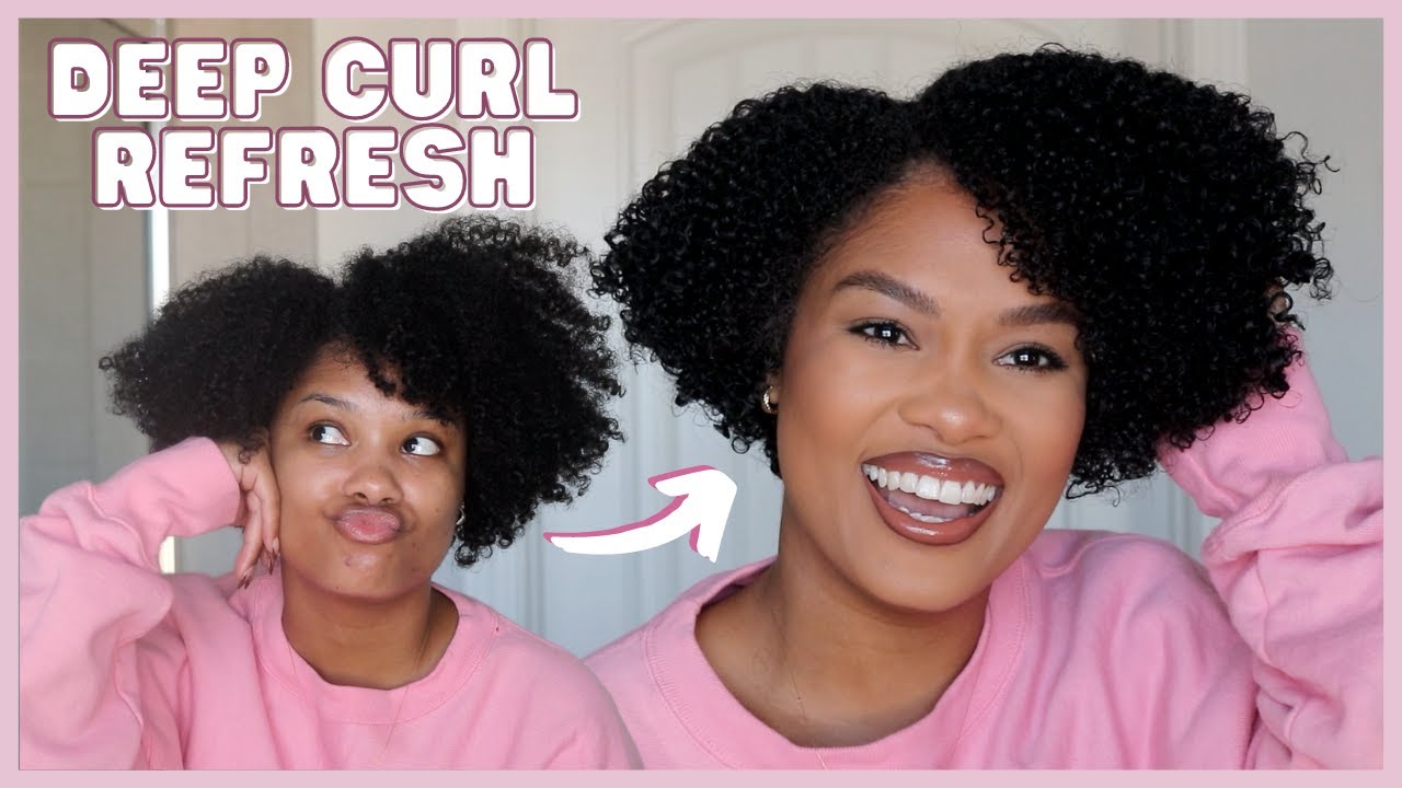 how to do a deep refresh for curly hair | stretching out my wash days