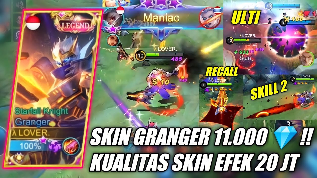 REVIEW SKIN GRANGER LEGEND PAKAI BUILD TERSAKIT SEASON 20, HAMPIR SAVAGE - MOBILE LEGENDS