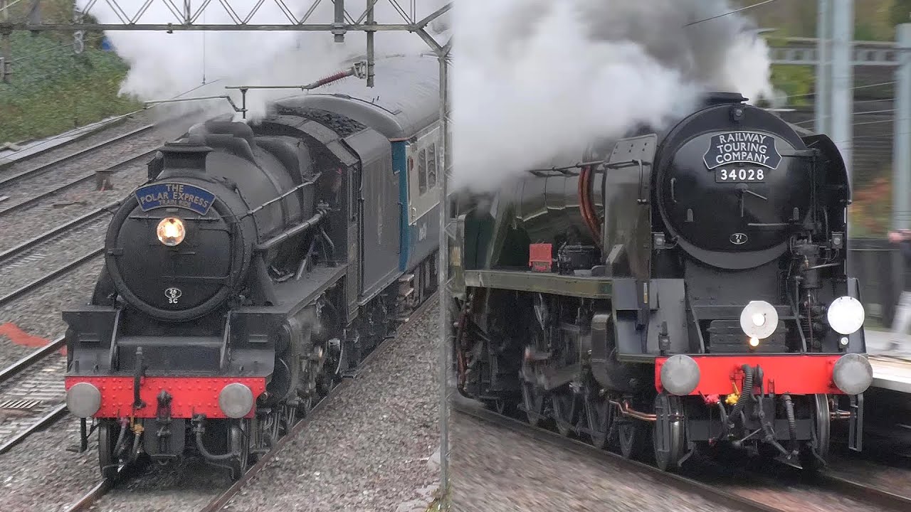 Christmas Steam with 34028 Eddystone & 44871 | 