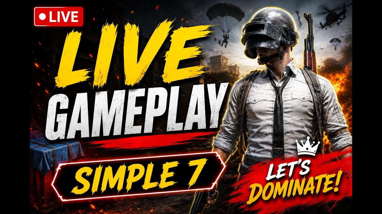 🔴LIVE PUBG ULTIMATE GAMEPLAY Simple 7