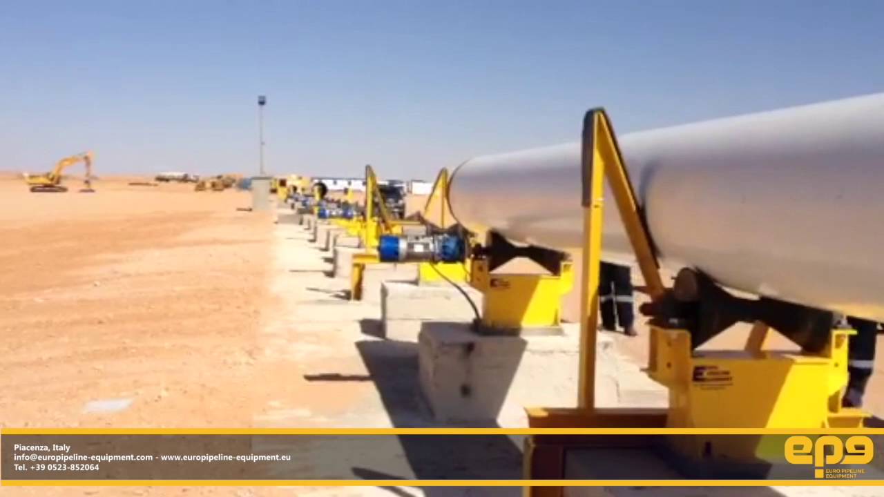 Skid pipe rollers