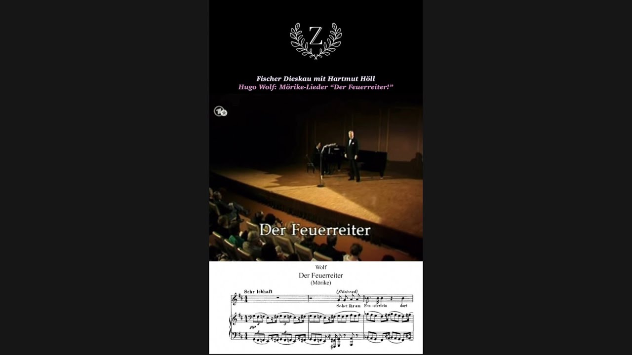 Fischer Dieskau mit Hartmut Höll Hugo Wolf: Mörike-Lieder “Der Feuerreiter!”
