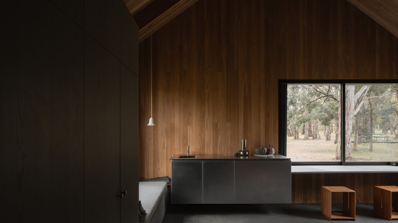 Inside a Small Cabin Nestled in the Forest