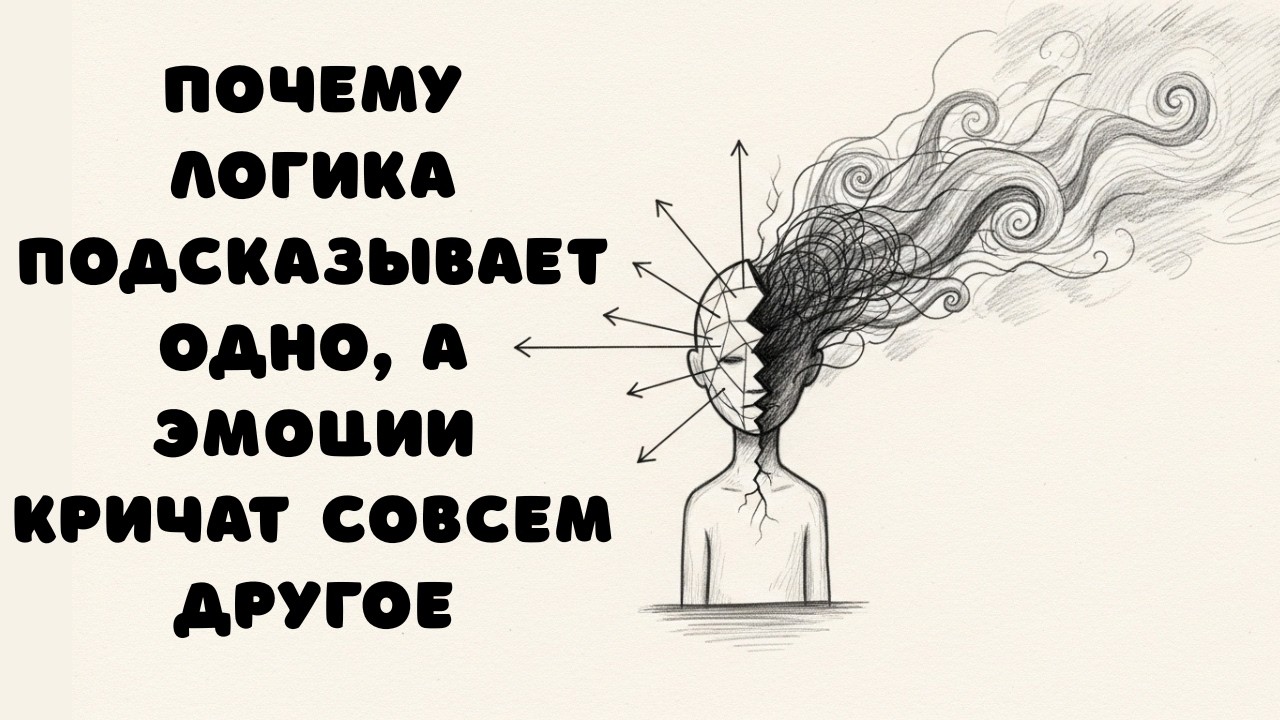 Почему логика говорит «всё нормально», а внутри тревога? (Скрытый конфликт разума и эмоций)