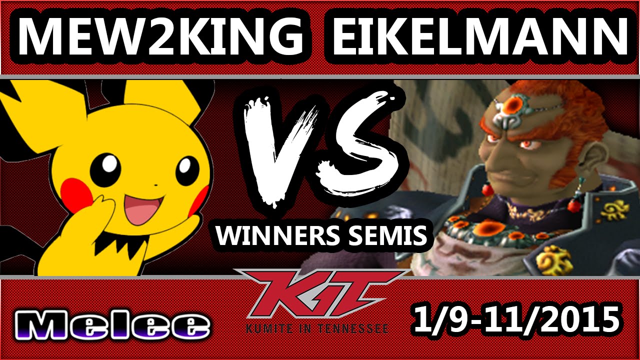KiT 15 - GK | Eikelmann (Ganondorf, DK) Vs. IP MVG EMP Mew2king (Sheik, Pichu) - Winners Semis