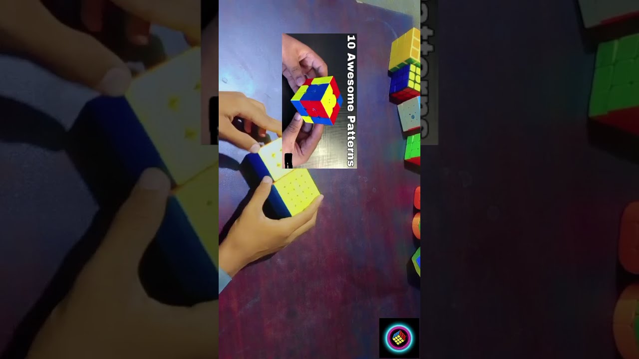 Making a 10 awesome patterns in 3x3 Rubik's cube