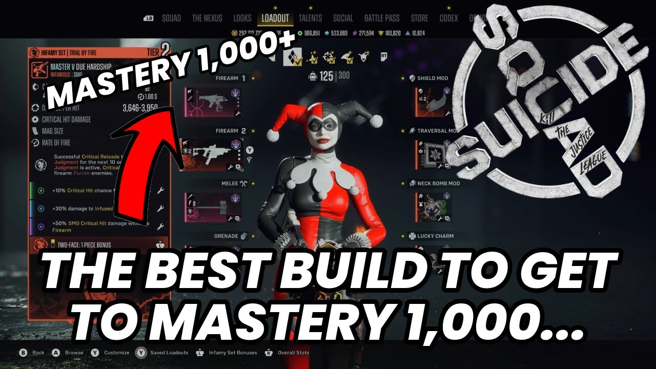 How to Easily get to Mastery 1,000 in Suicide Squad Kill the Justice League...