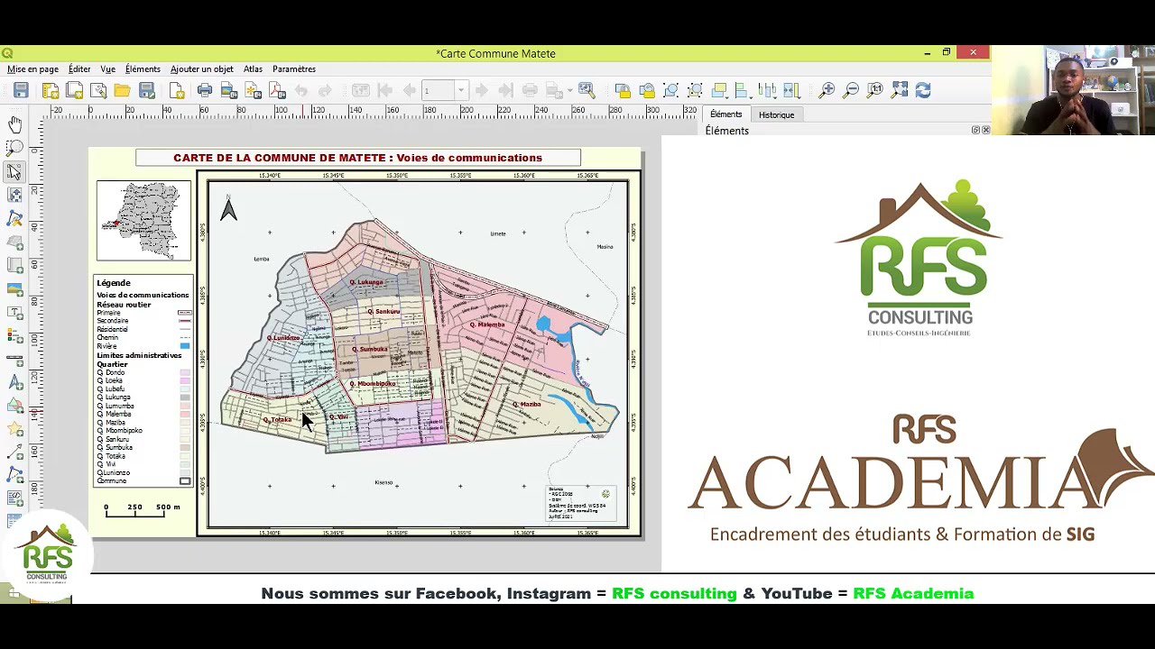 Comment faire une très bonne mise en page d'une carte sur qgis (personnaliser la légende, l'échelle)
