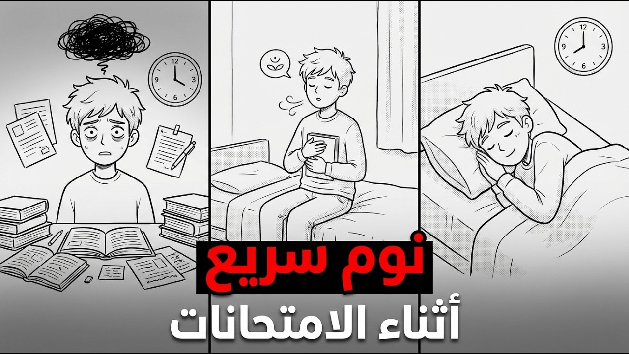كيف تنام بسرعة أثناء ضغط الامتحانات؟