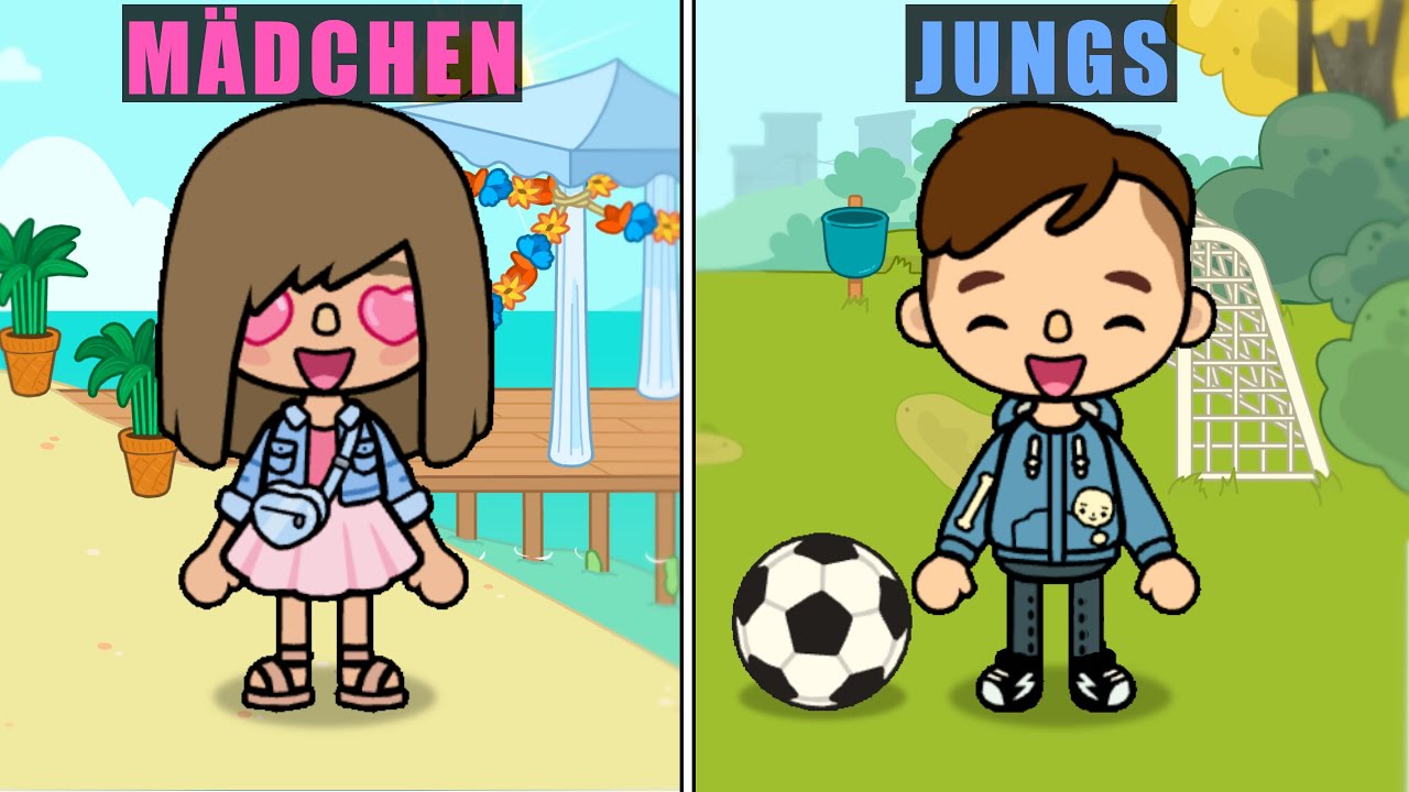 MÄDCHEN vs JUNGS Schule in Toca Boca (Roleplay RP)