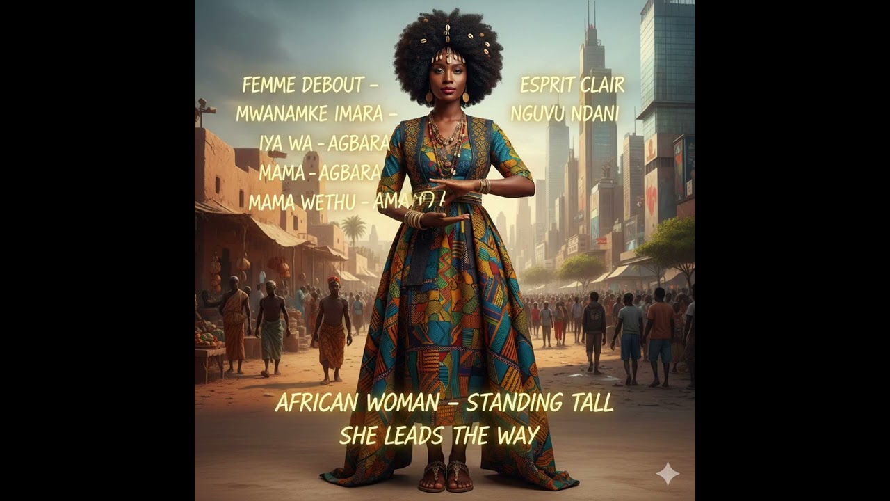 African woman standing tall