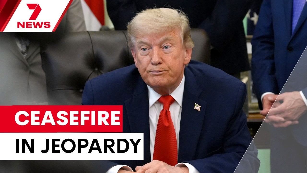 Переговоры о прекращении огня между США и Ираном сорвались после угроз Трампа | 7NEWS
