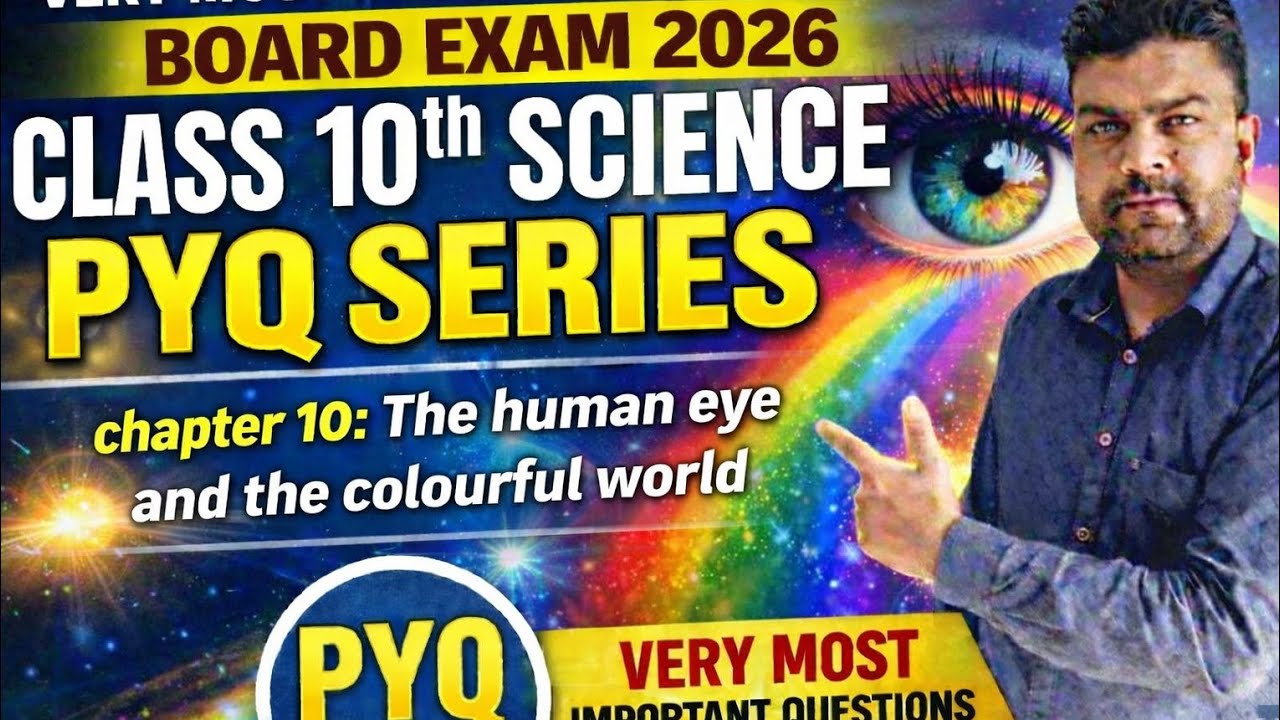 Science class 10th chapter10 The human eye and colourfull world#boardexam2026#mostimportantquestions