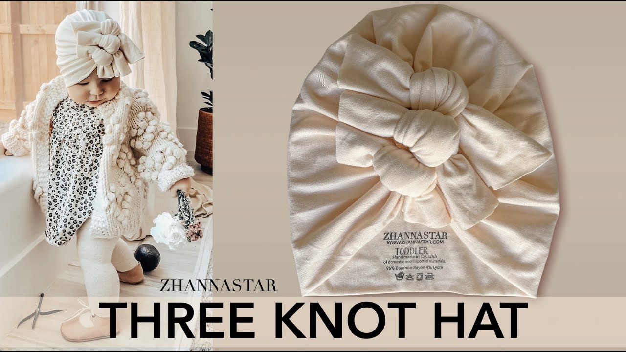 Baby Bow Headwrap hat tutorial | THREE KNOT HAT