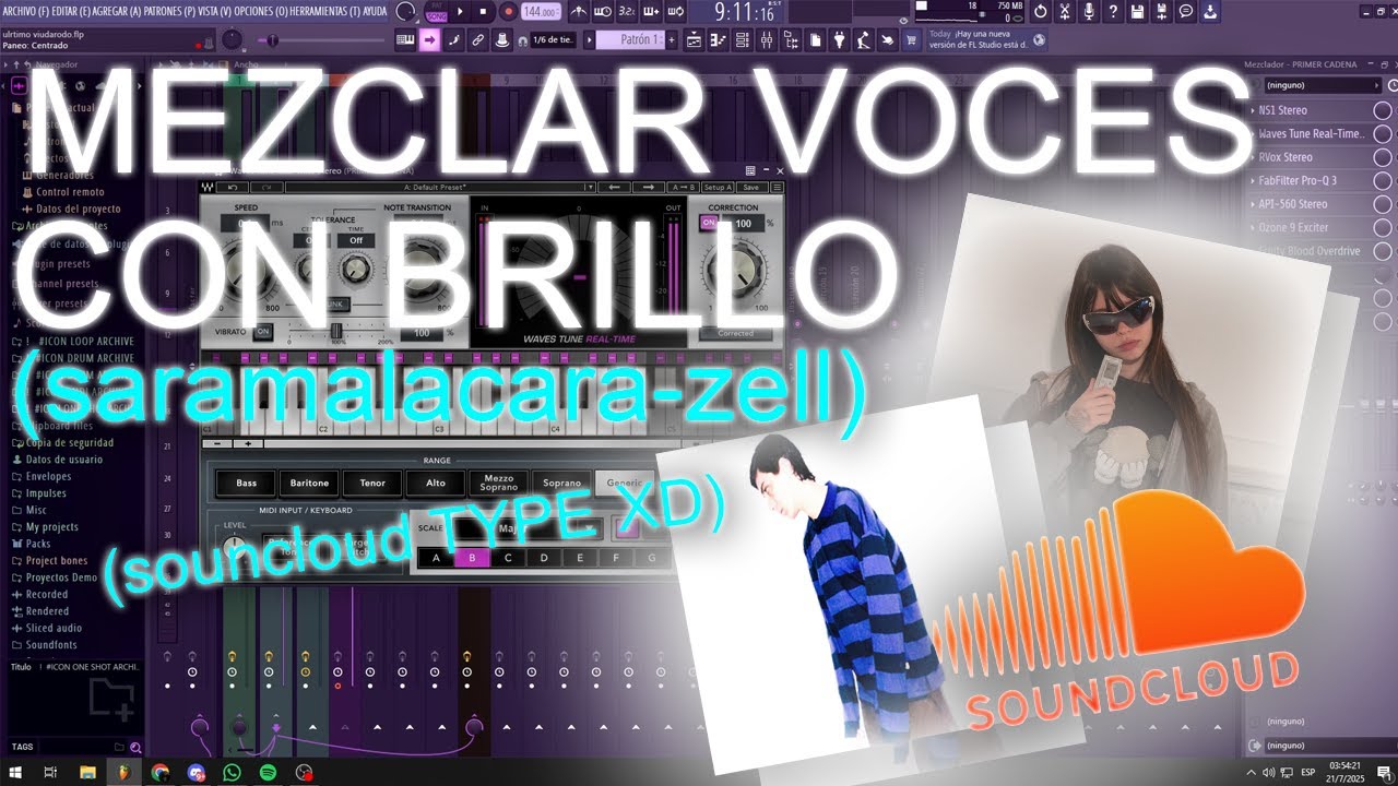 COMO MEZCLAR VOCES CON BRILLO - SARAMALACARA, CLUSTER, SALAS FLACO (en 7 minutos)
